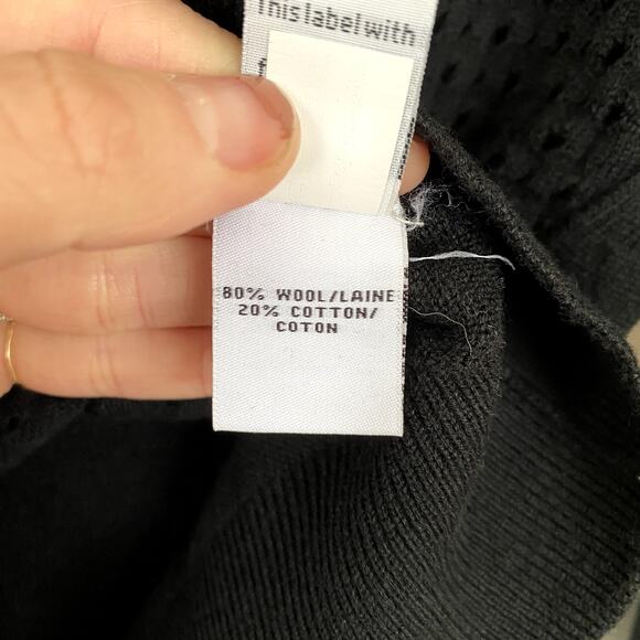 Diane von Furstenberg Dorothea Wool Cardigan Black Small - Picture 6 of 8